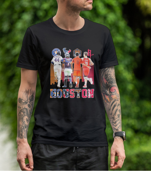 Houston Skyline Sport Team Players 2025 T-Shirt