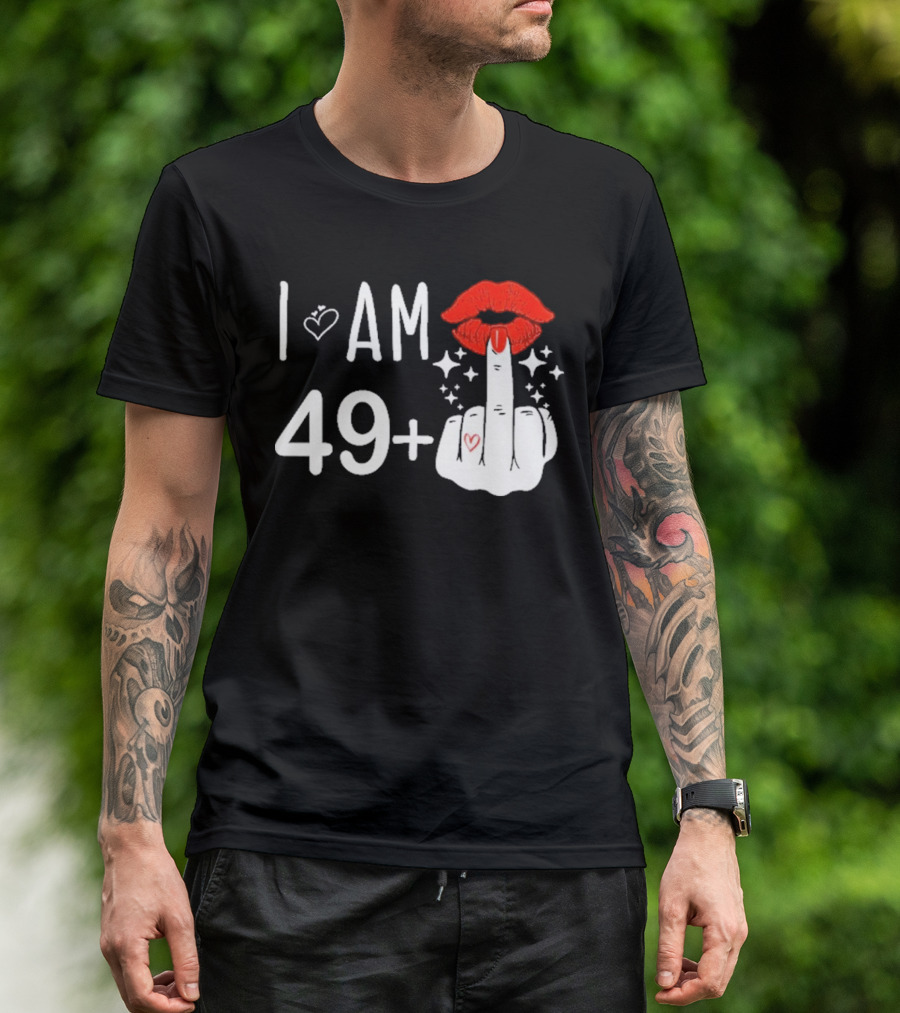 I Am 49 Plus 1 Middle T-Shirt