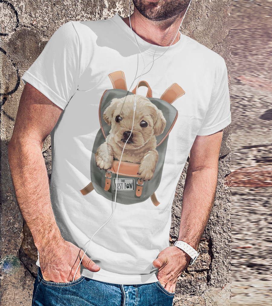 The Best Paw Bag Pag Puppy Backpack T-Shirt