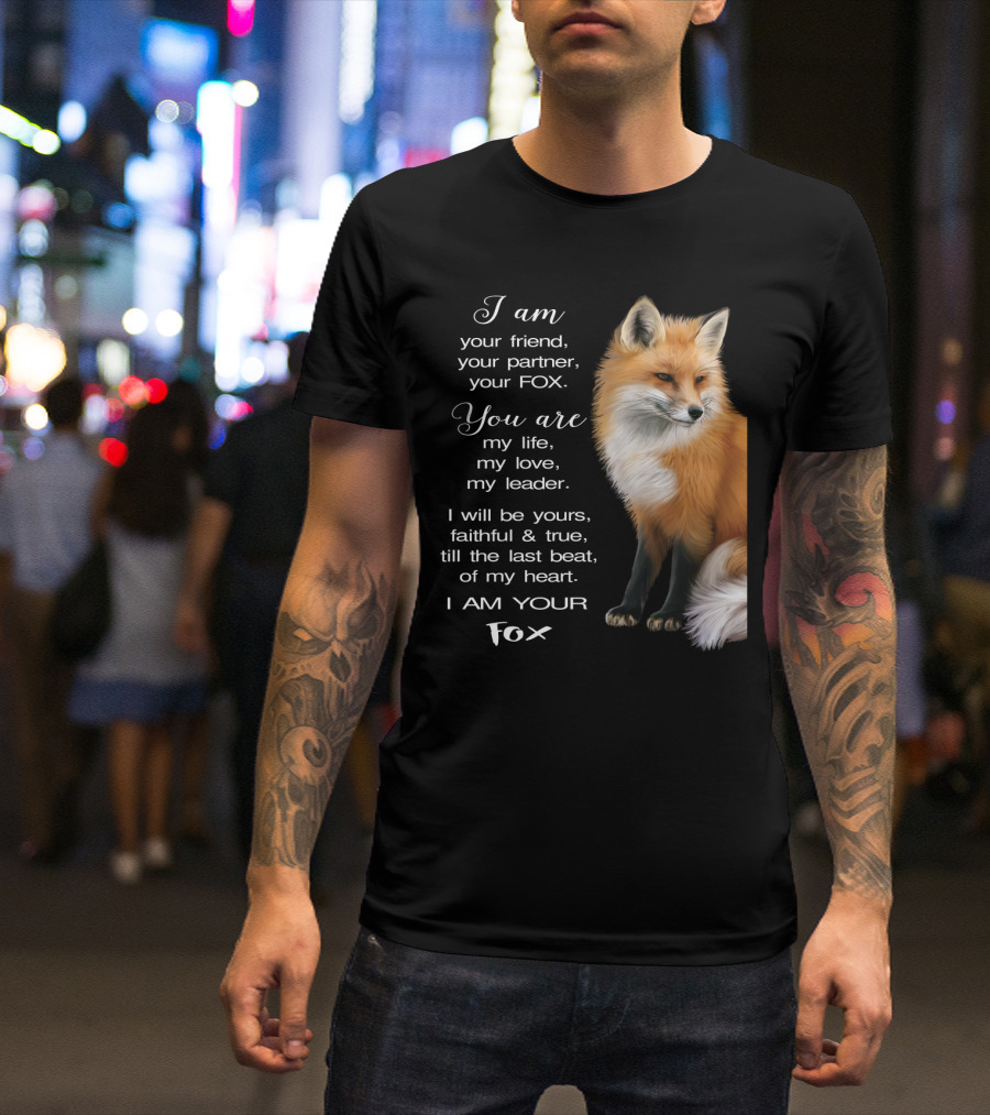 I Am Your Friend Partner Fox You Are My Life Love Leader Faithful True Heart T-Shirt