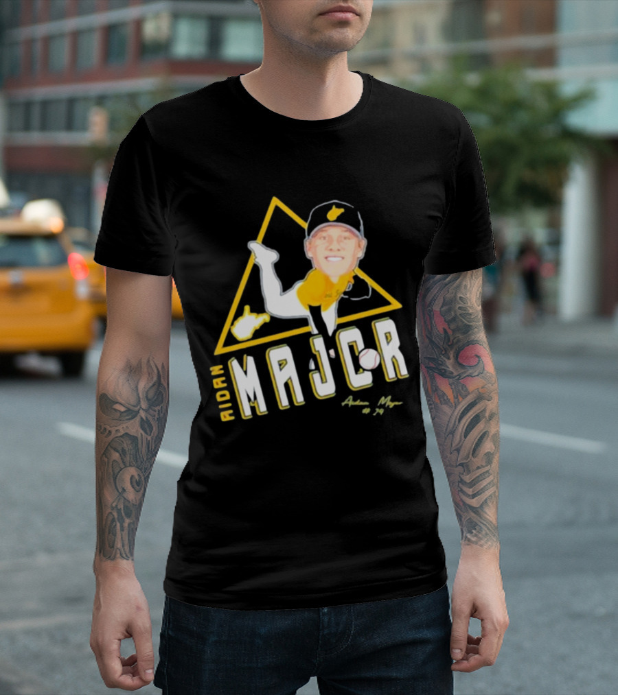 Aidan Major Baseball West Virginia Fan #24 T-Shirt