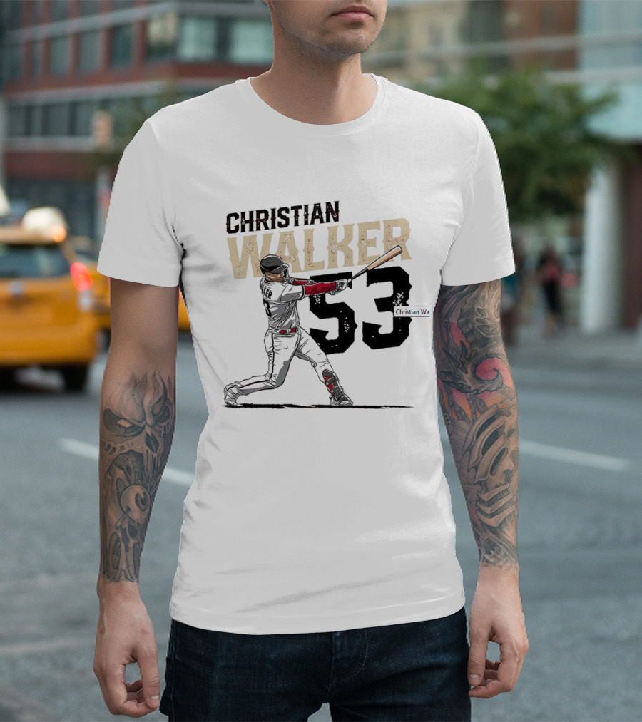 Christian Walker 53 Arizona Diamondbacks Slugger T-Shirt