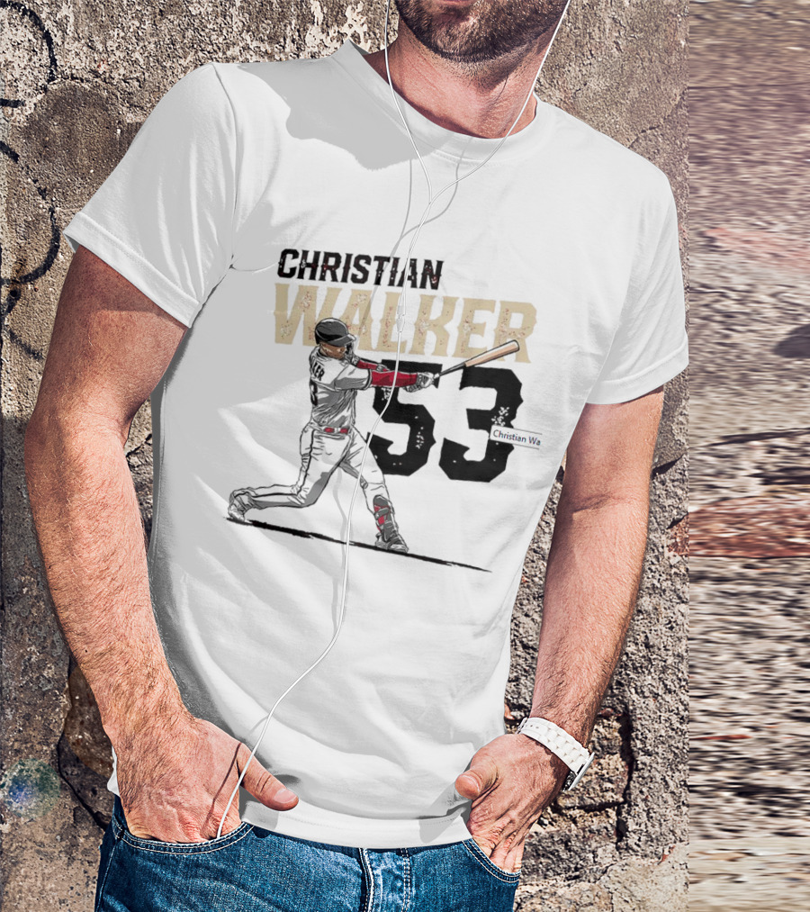 Christian Walker 53 Arizona Diamondbacks Slugger T-Shirt
