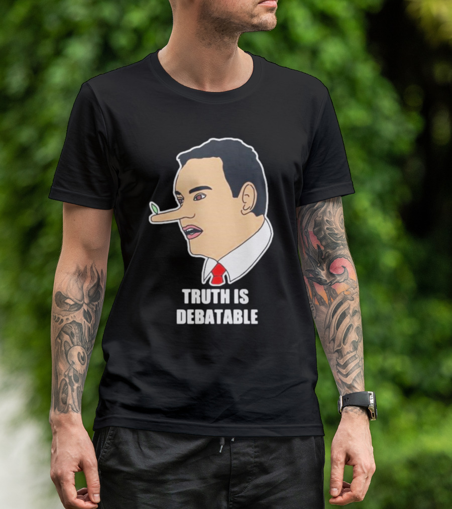 Funny George Santos Congressman Truth Is Debatable Nose T-Shirt