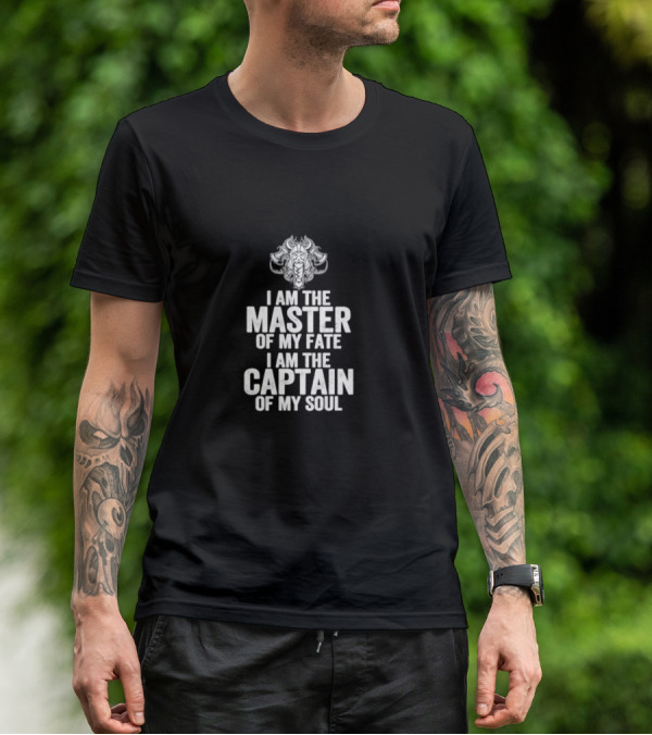 I Am The Master Of My Fate I Am The Captain Of My Soul Dragon T-Shirt