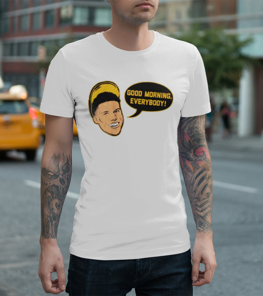 Juan Soto Good Morning Everybody Speech Bubble T-Shirt