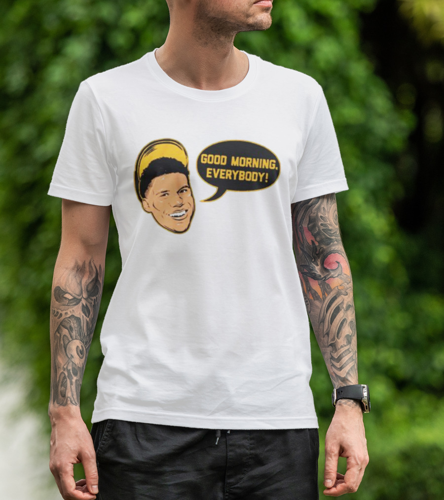 Juan Soto Good Morning Everybody Speech Bubble T-Shirt