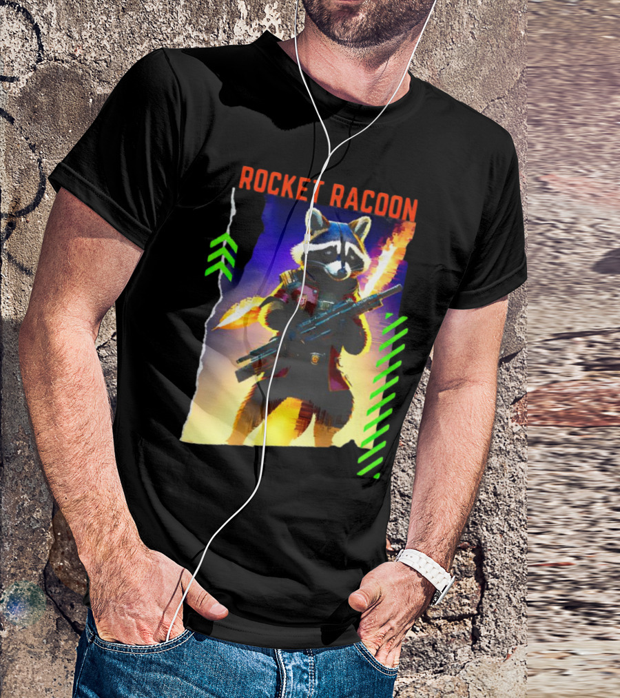 Rocket Raccoon Guardians Of The Galaxy Vol 3 Character T-Shirt