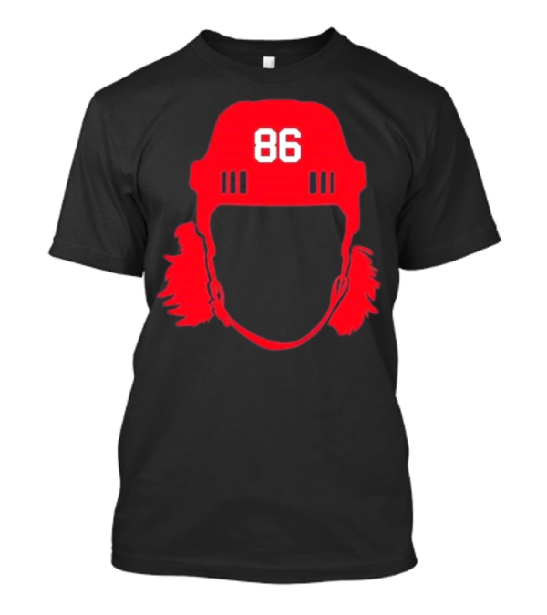 Spittin Chiclets 86 New Jersey Devils Hockey Helmet T-Shirt