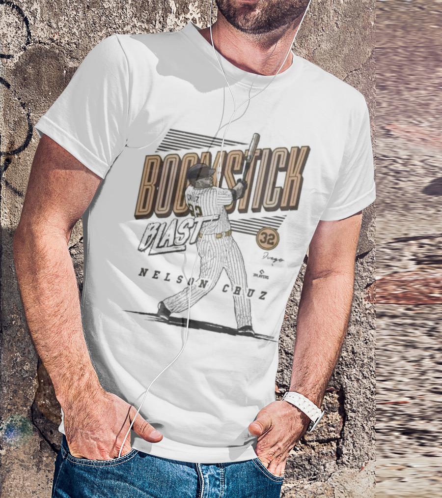 Boomstick Blast Nelson Cruz San Diego Padres 32 T-Shirt