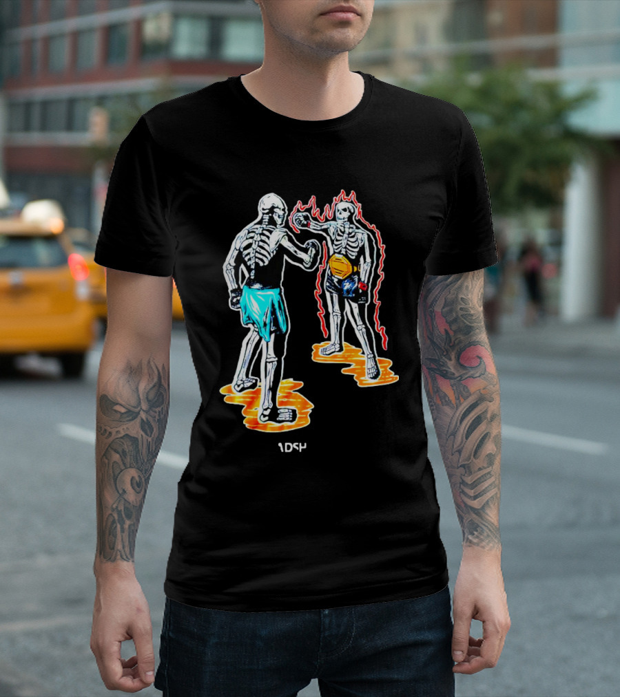 Skeletal Boxing Showdown 1DS4 Headshot Dead T-Shirt