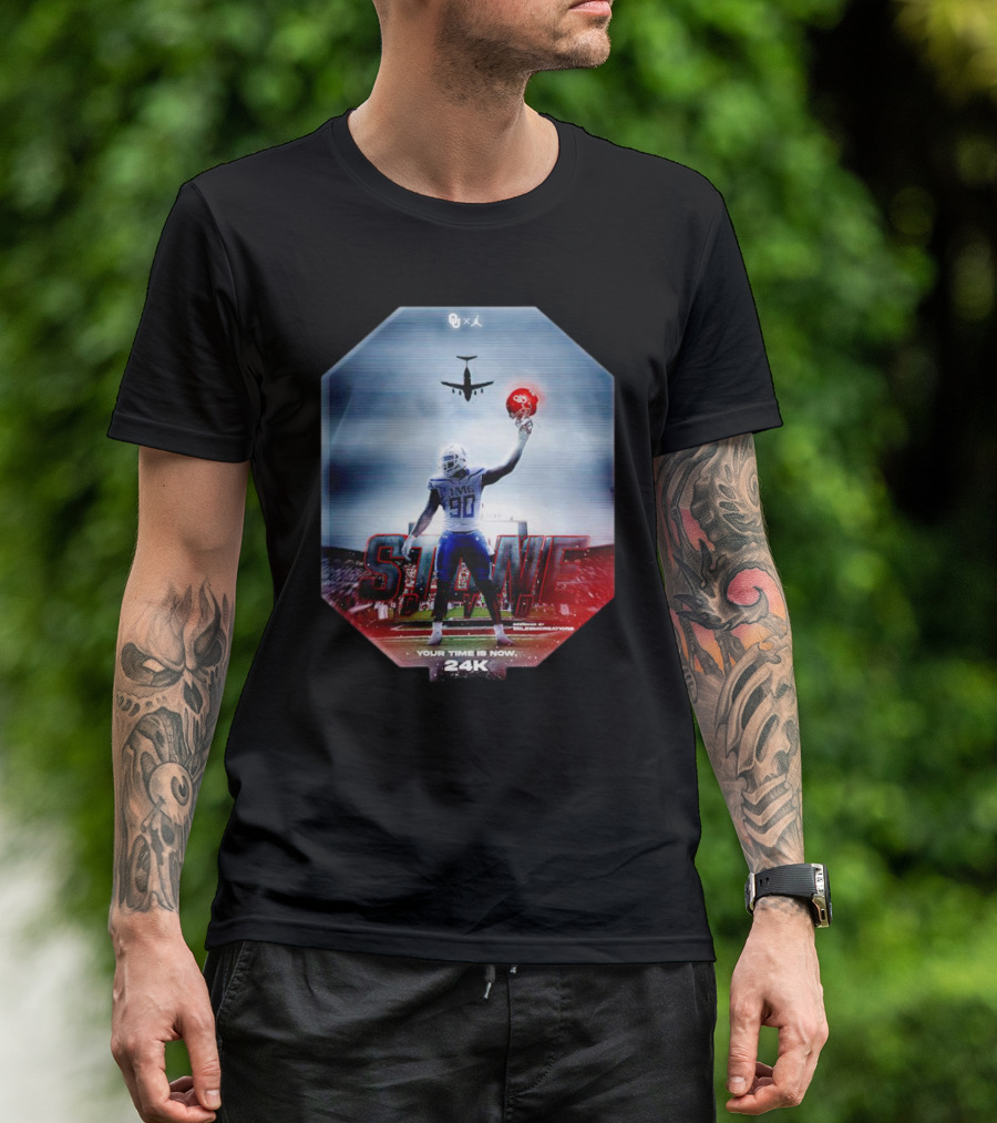 Oklahoma Sooners Stand Tall Your Time Is Now 24K T-Shirt