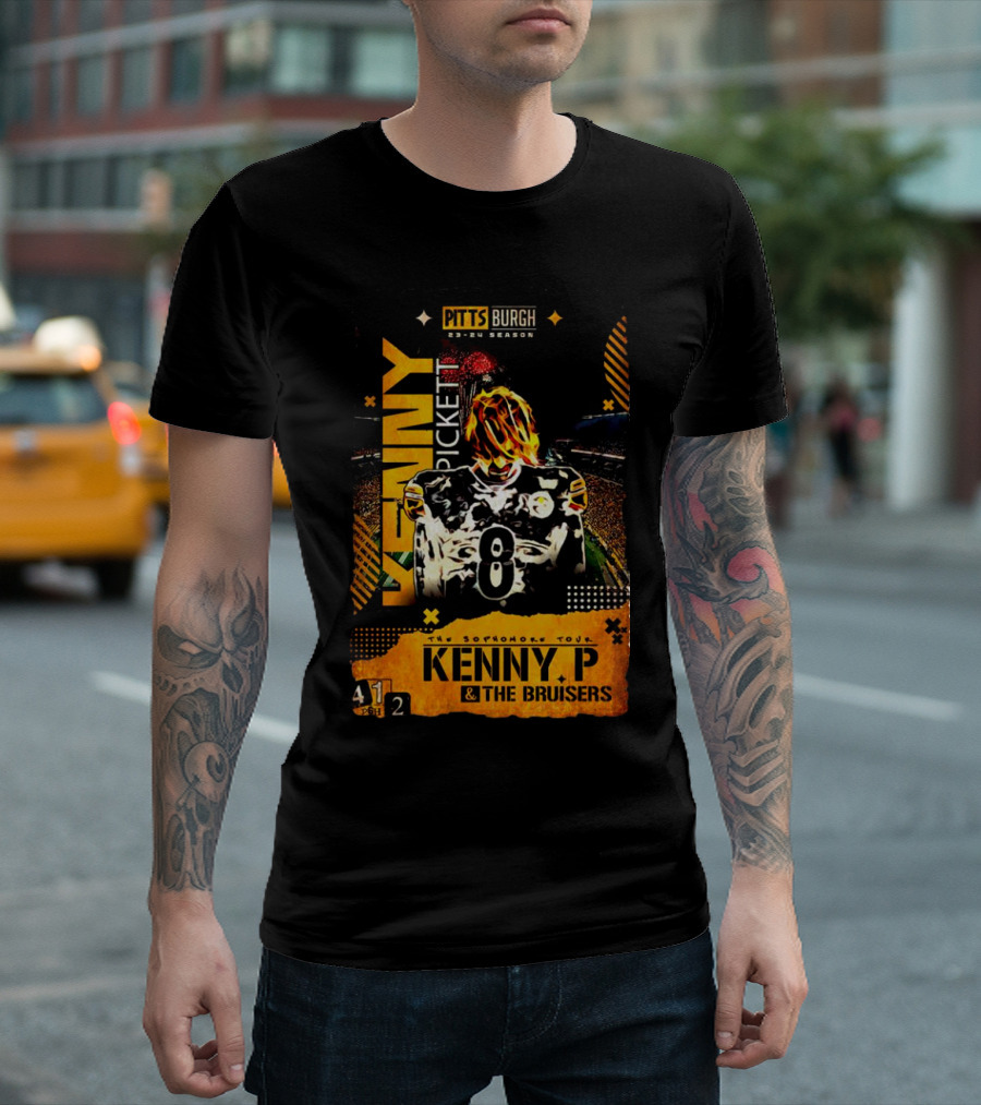 The Sophomore Tour Kenny Pickett Pitts Burgh 2023-24 Season Kenny P and The Bruisers T-Shirt