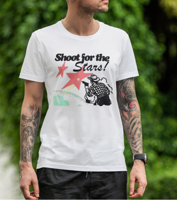 Shoot For The Stars Western Cowboy Cosmic Adventure T-Shirt