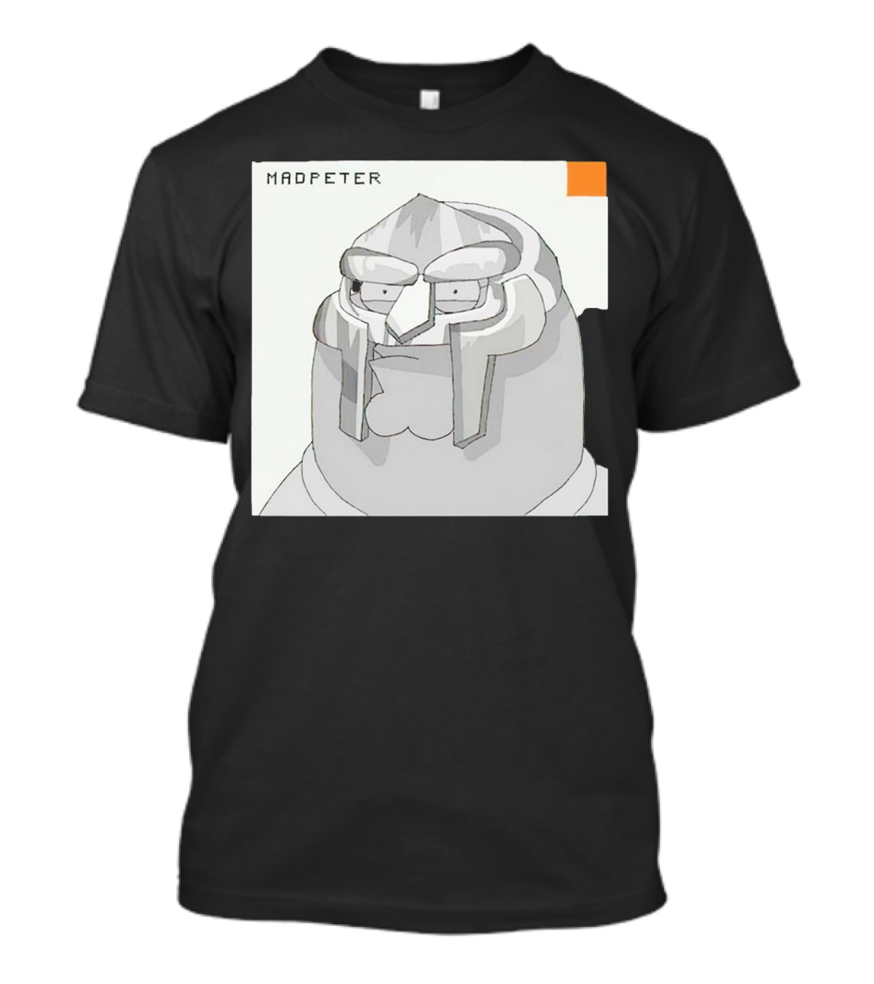 Mad Peter MF Doom Mask Cartoon T-Shirt