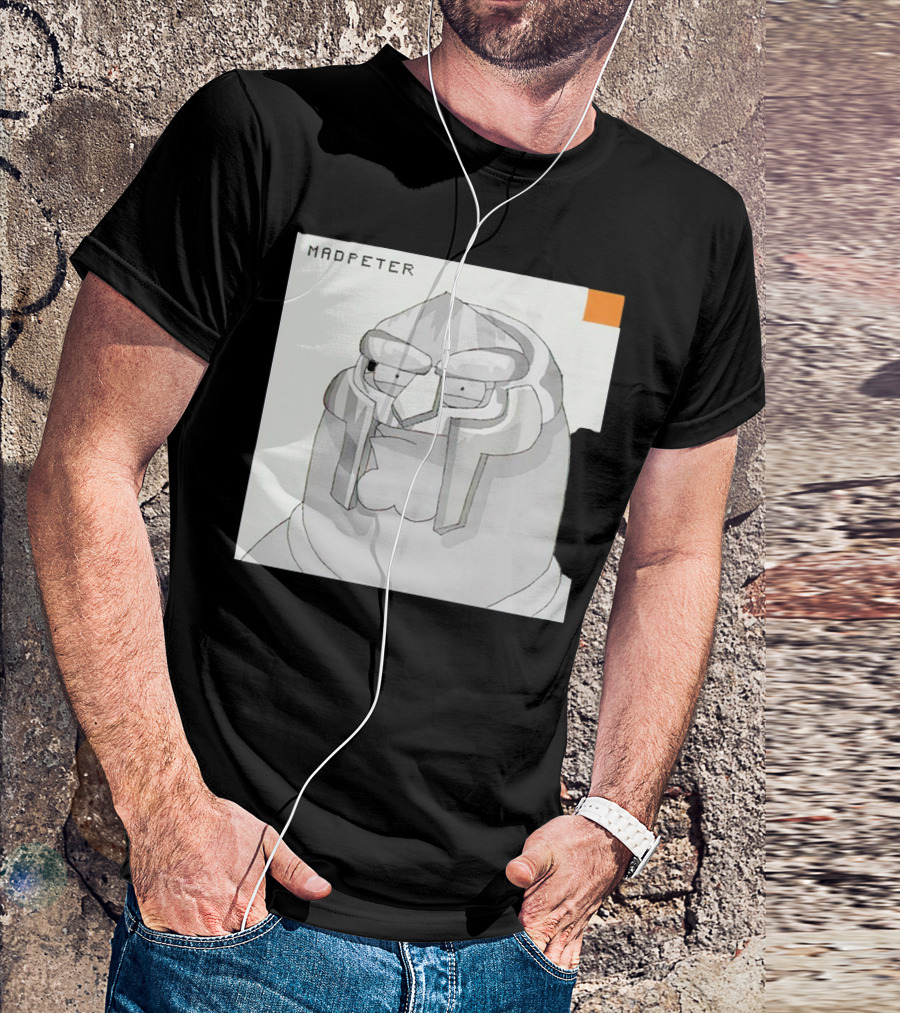 Mad Peter MF Doom Mask Cartoon T-Shirt