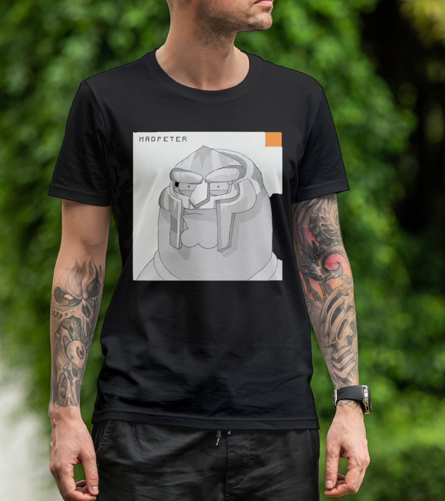 Mad Peter MF Doom Mask Cartoon T-Shirt