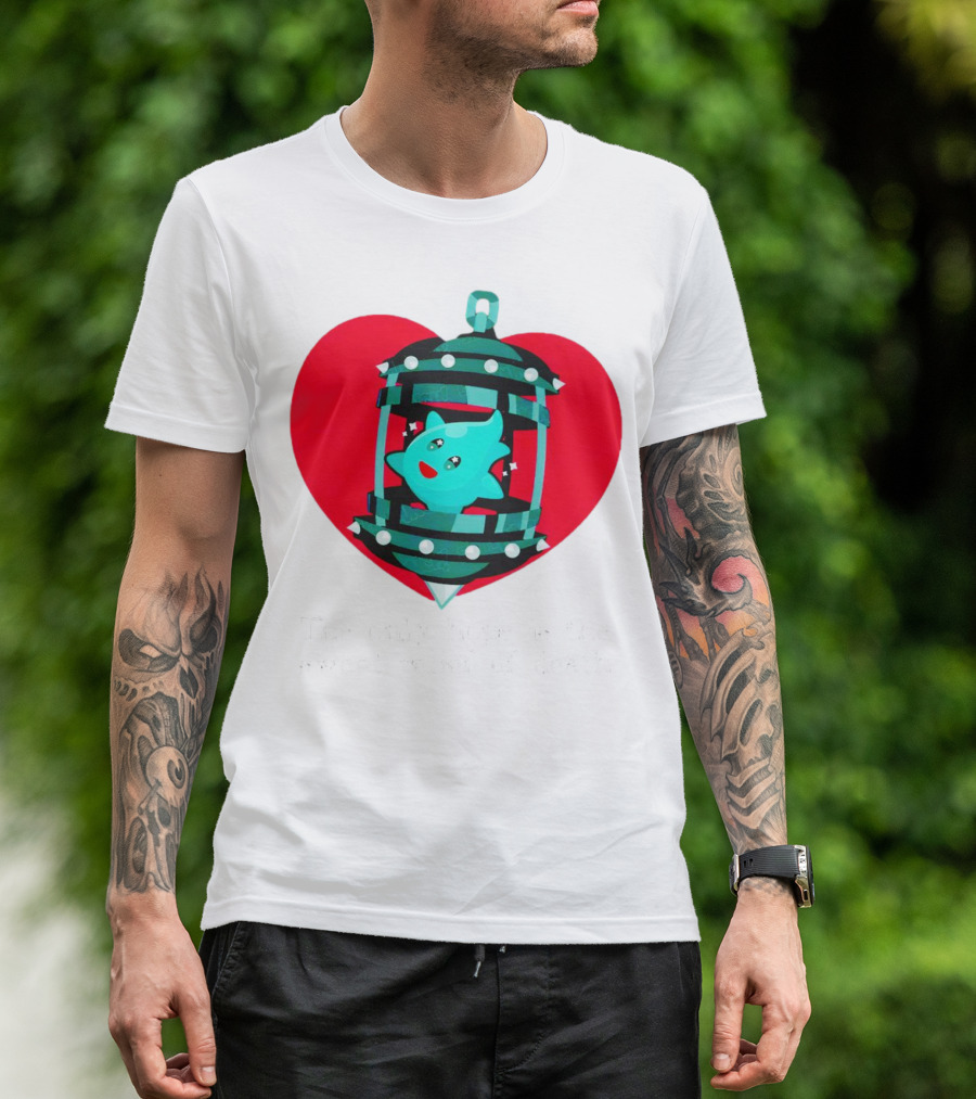 The Only Hope Is The Sweet Relief Of Death Heart And Ghost Cage T-Shirt