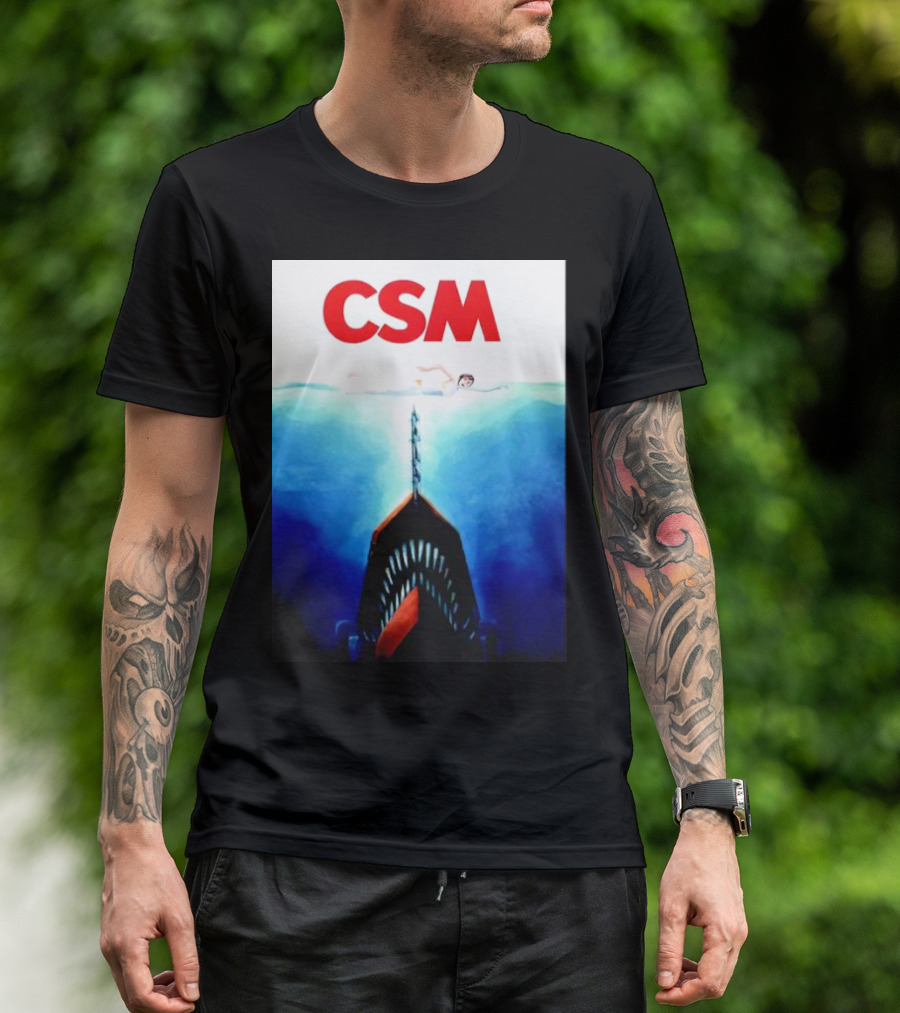 CSM Jaws Blu-Ray Parody Swim Danger T-Shirt