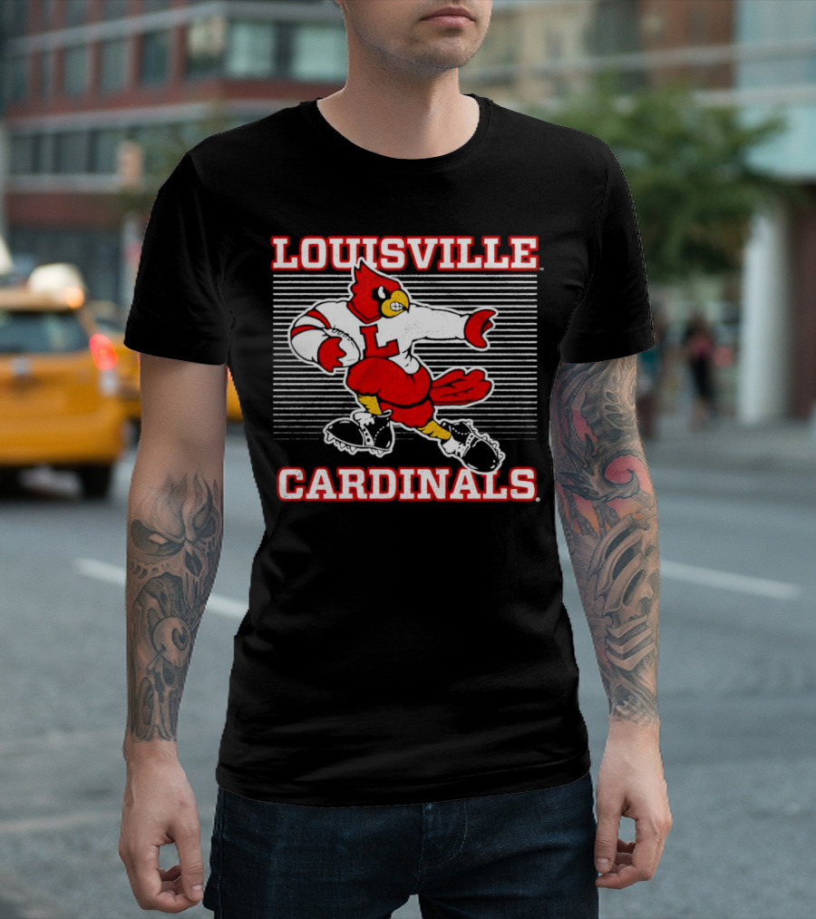 Louisville Cardinals Football Bird Heisman T-Shirt