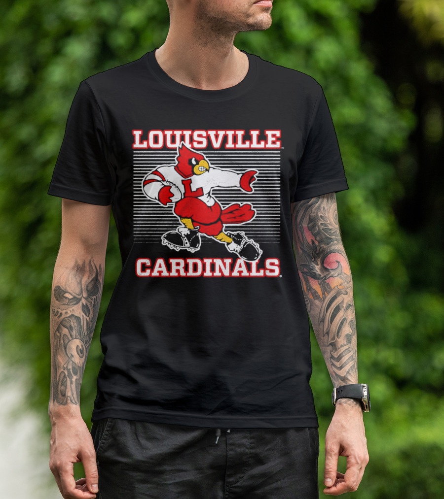 Louisville Cardinals Football Bird Heisman T-Shirt