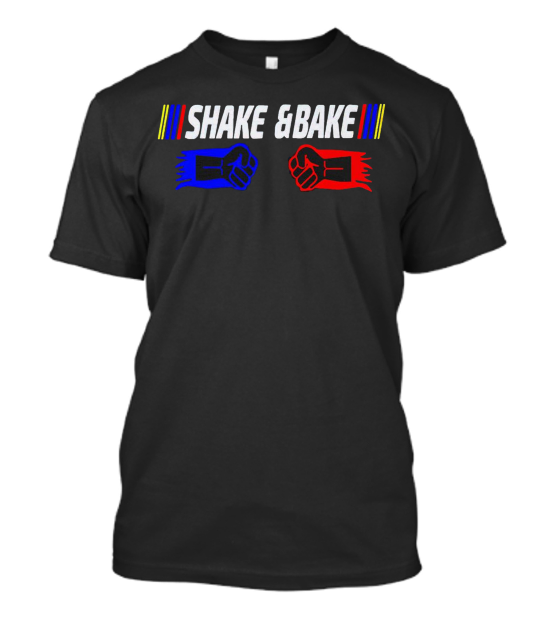 Shake And Bake Fist Bump Racing Colors T-Shirt