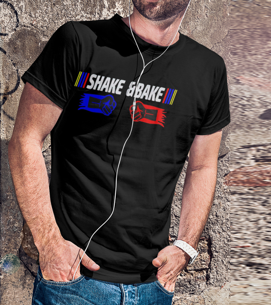 Shake And Bake Fist Bump Racing Colors T-Shirt