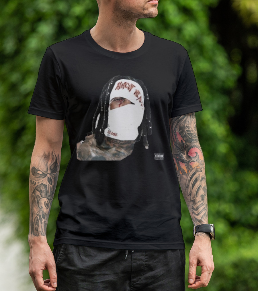 Almost Healed Lil Durk Explicit Content Masked Face T-Shirt