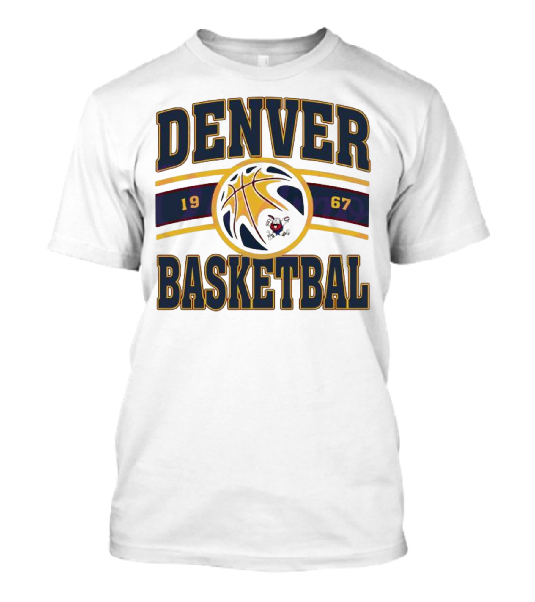 Denver Basketball 1967 Vintage Team T-Shirt