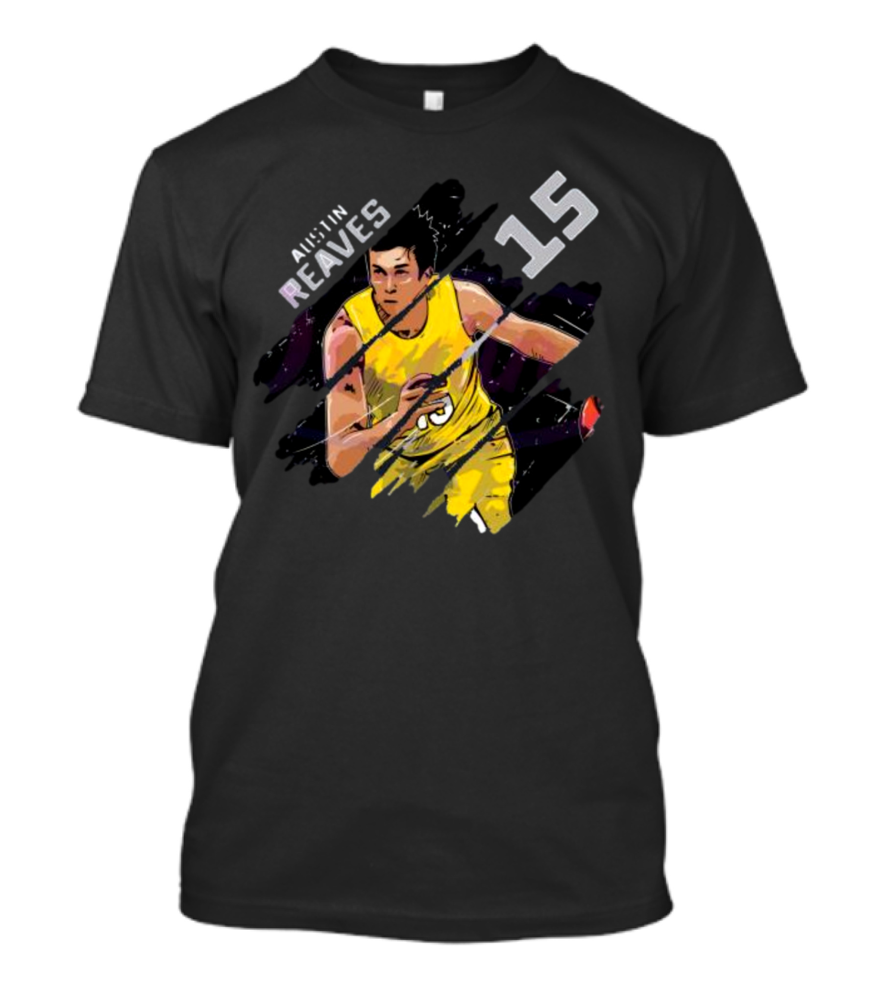 Austin Reaves 15 Los Angeles Lakers Basketball Player T-Shirt