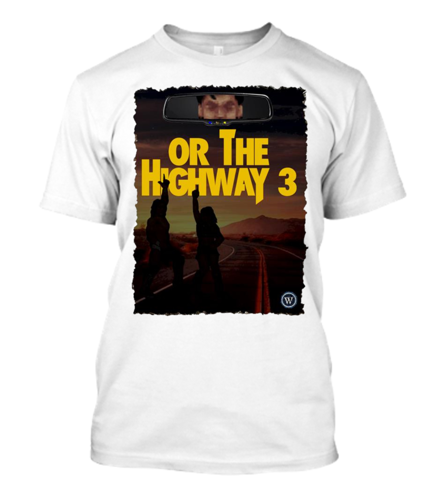 Or The Highway 3 Road Trip Silhouette Adventure T-Shirt