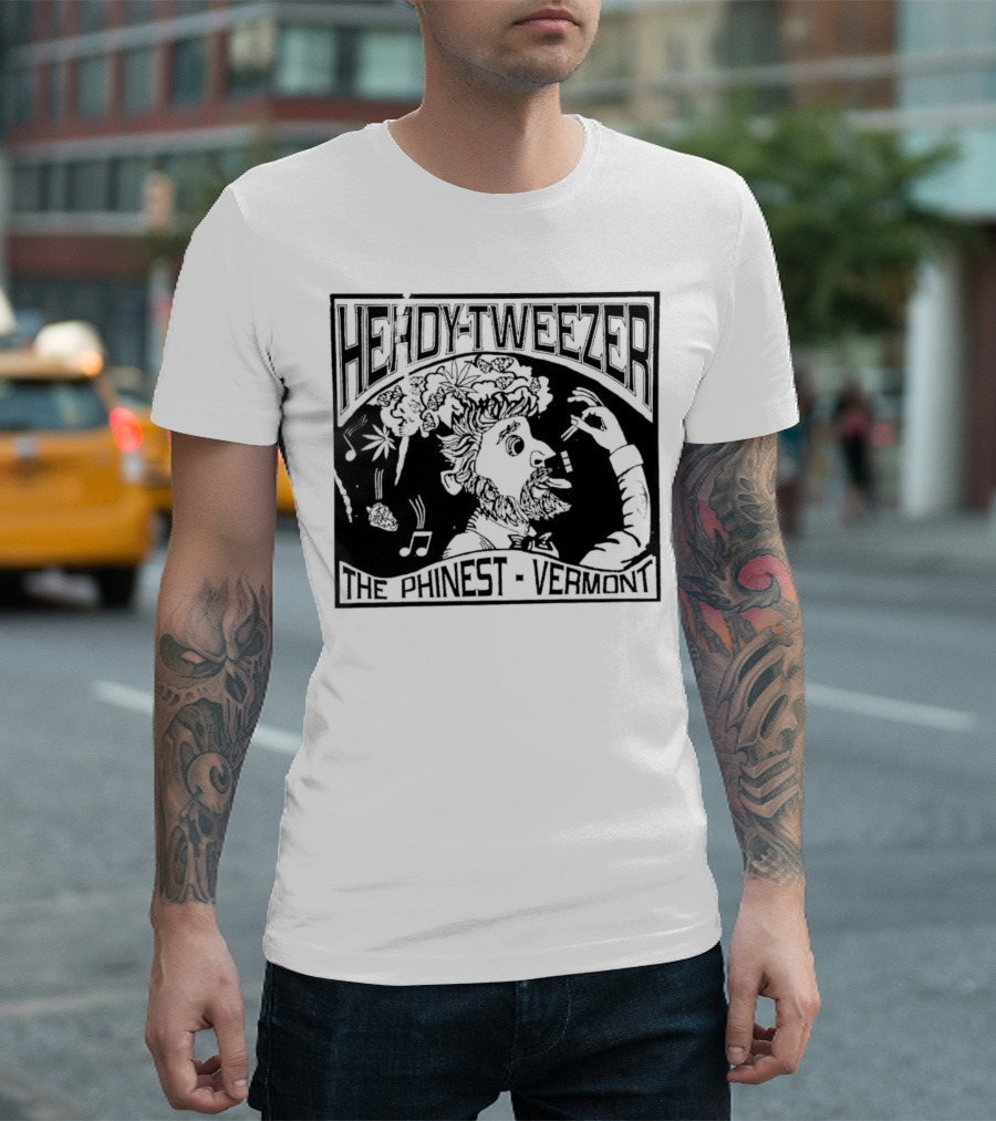 Heady-Tweezer Phinest Vermont Musical Clouds And Creative T-Shirt
