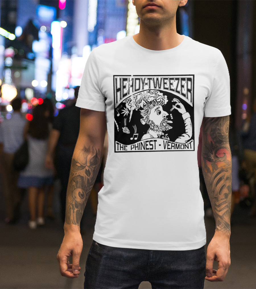 Heady-Tweezer Phinest Vermont Musical Clouds And Creative T-Shirt