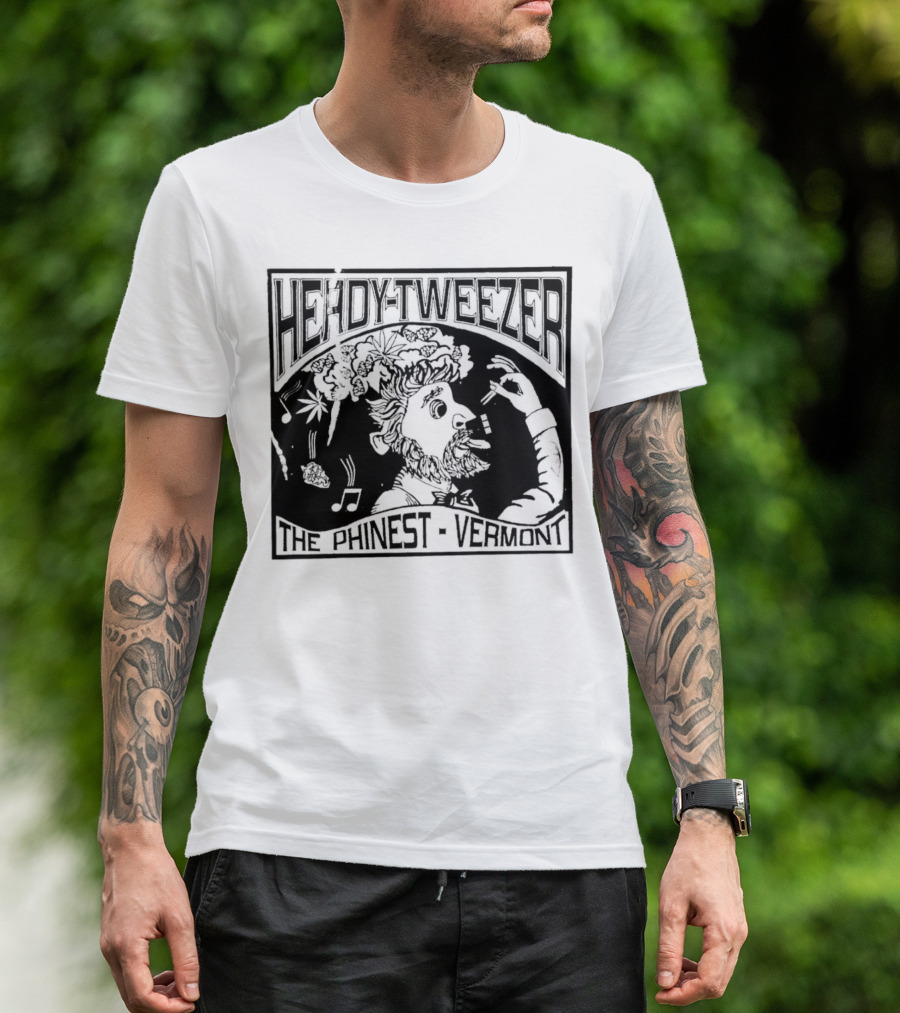Heady-Tweezer Phinest Vermont Musical Clouds And Creative T-Shirt