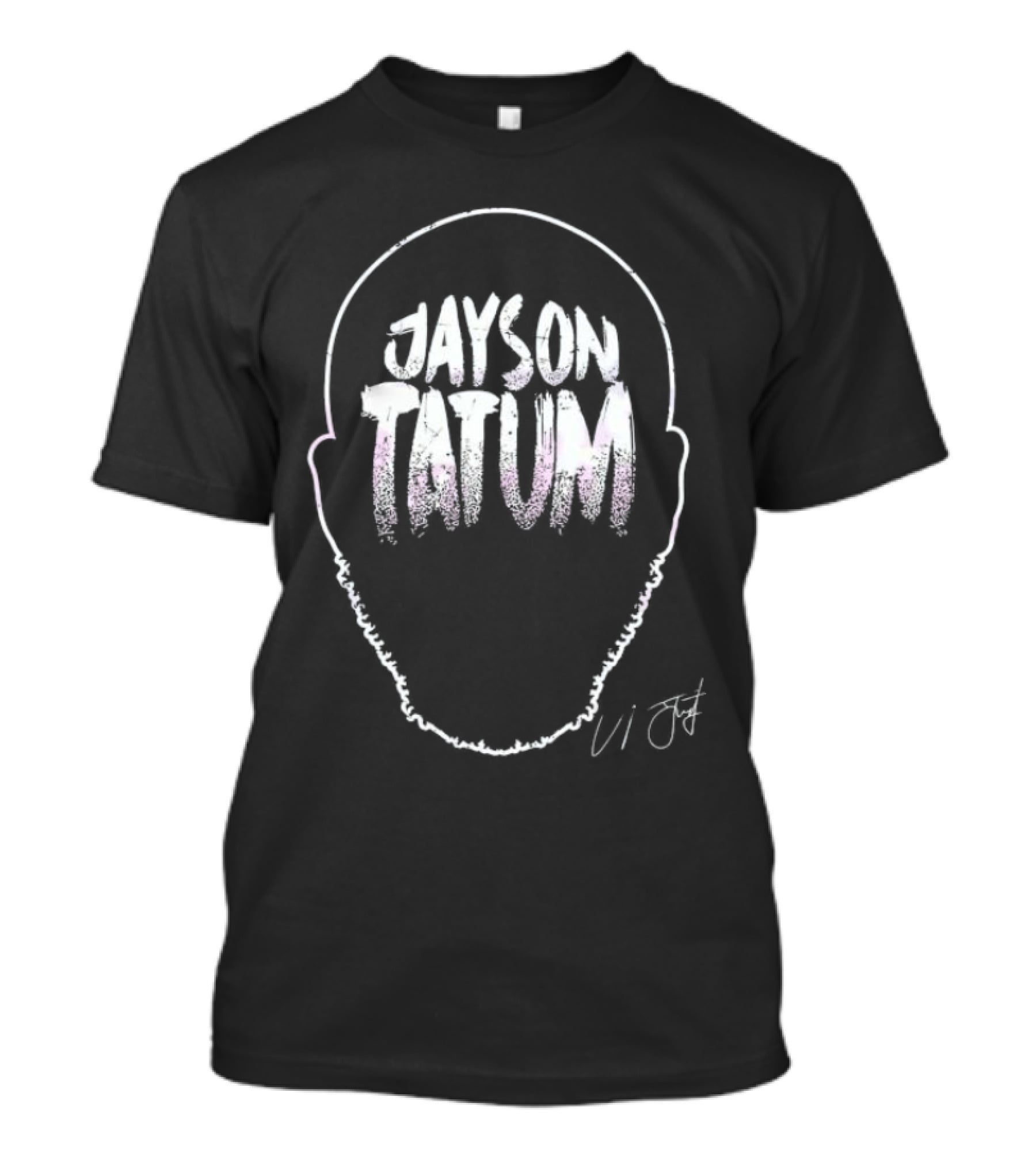 Jayson Tatum Basketball Player Name Art Signature T-Shirt