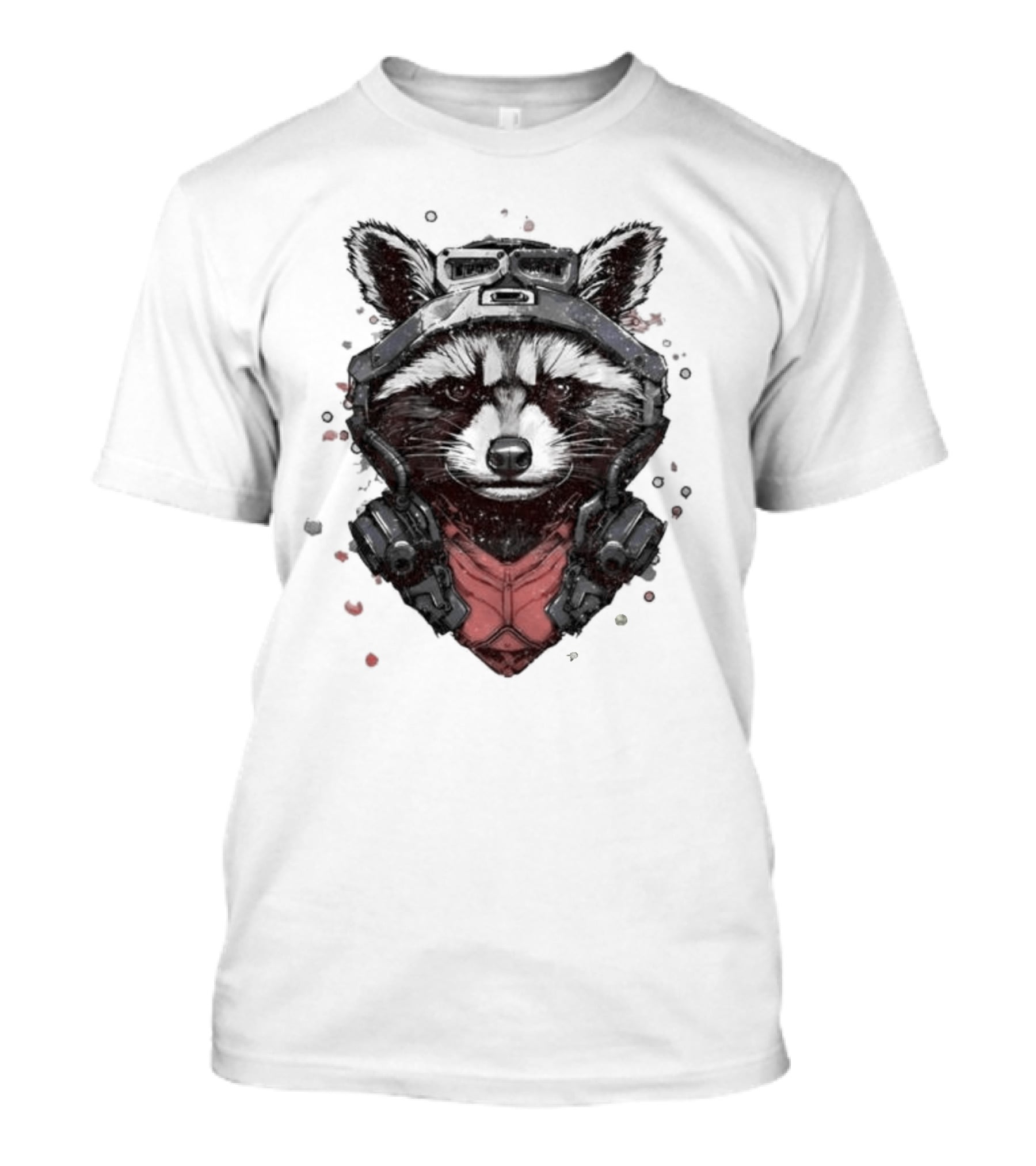 Rocket Raccoon Guardians Of The Galaxy Masked T-Shirt