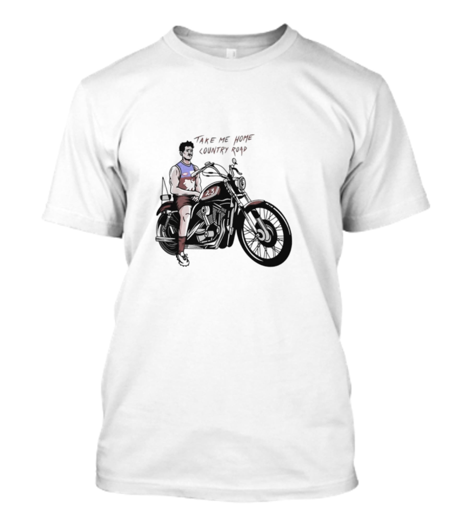 Take Me Home Country Road Motorcycle Rider T-Shirt