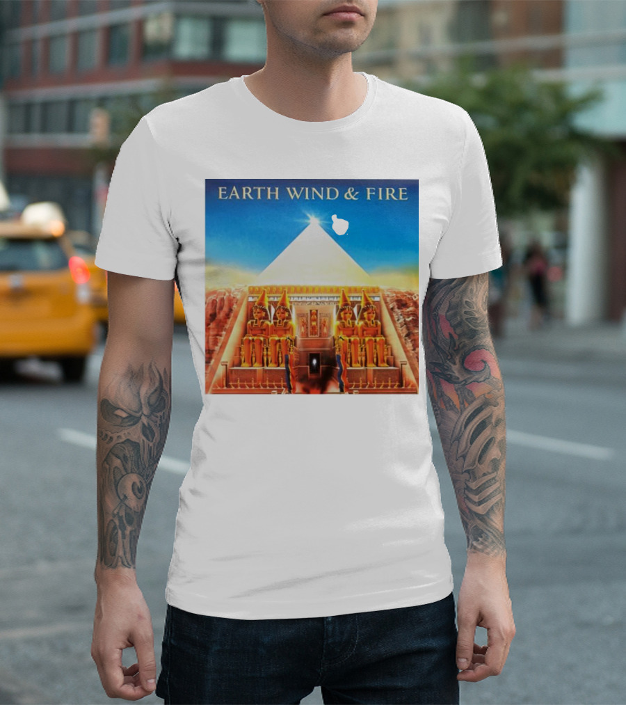 Earth Wind And Fire Pyramid And Sphinx T-Shirt