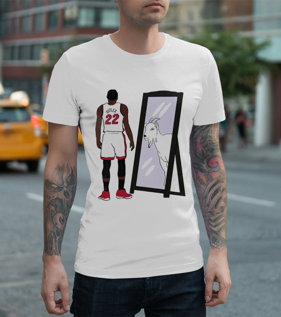 Jimmy Butler 22 Mirror Reflection Goat T-Shirt