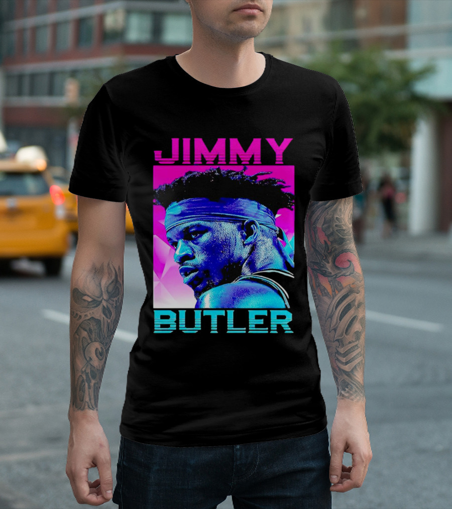 Jimmy Butler Retro Neon T-Shirt