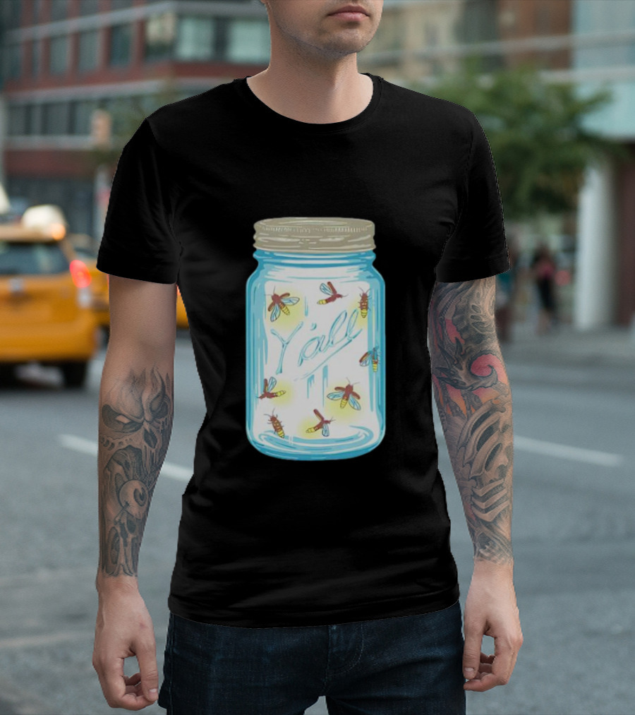 Y’all Kyforky Fireflies in Mason Jar T-Shirt