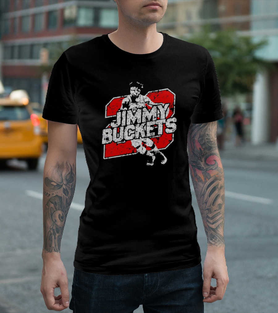 Jimmy Buckets Basketball Retro Athletic Style Player Number T-Shirt