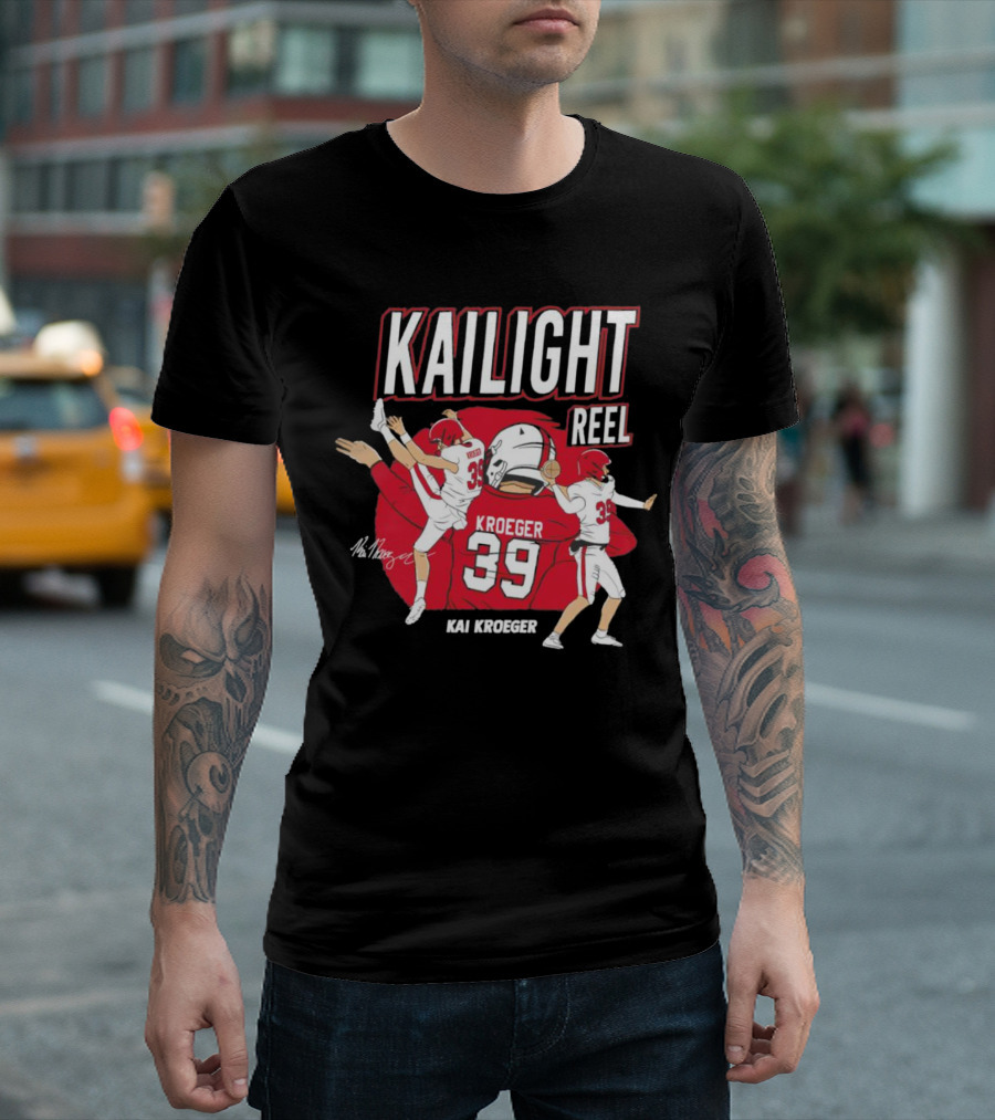 Kailight Reel Kai Kroeger 39 South Carolina Gamecocks Football T-Shirt