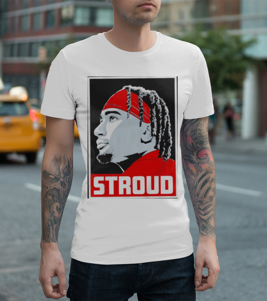 C.J. Stroud Ohio State Buckeyes Portrait Stroud T-Shirt