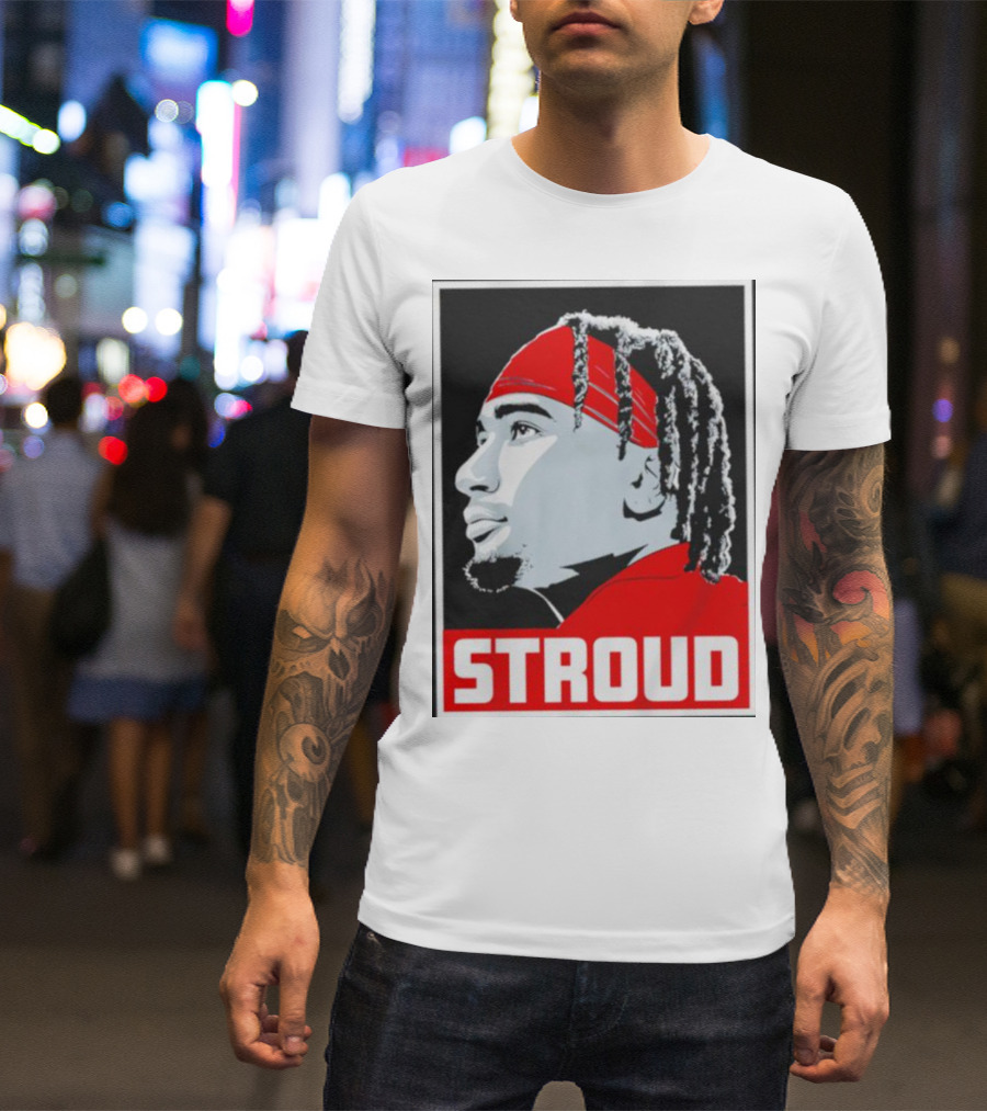 C.J. Stroud Ohio State Buckeyes Portrait Stroud T-Shirt