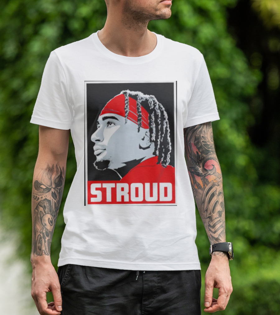 C.J. Stroud Ohio State Buckeyes Portrait Stroud T-Shirt
