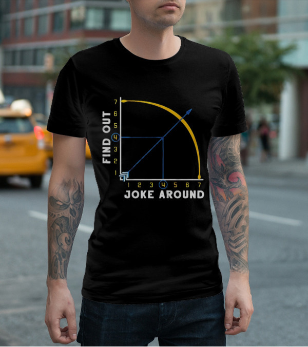 Denver Nuggets Joke Around Find Out Graph Chart T-Shirt