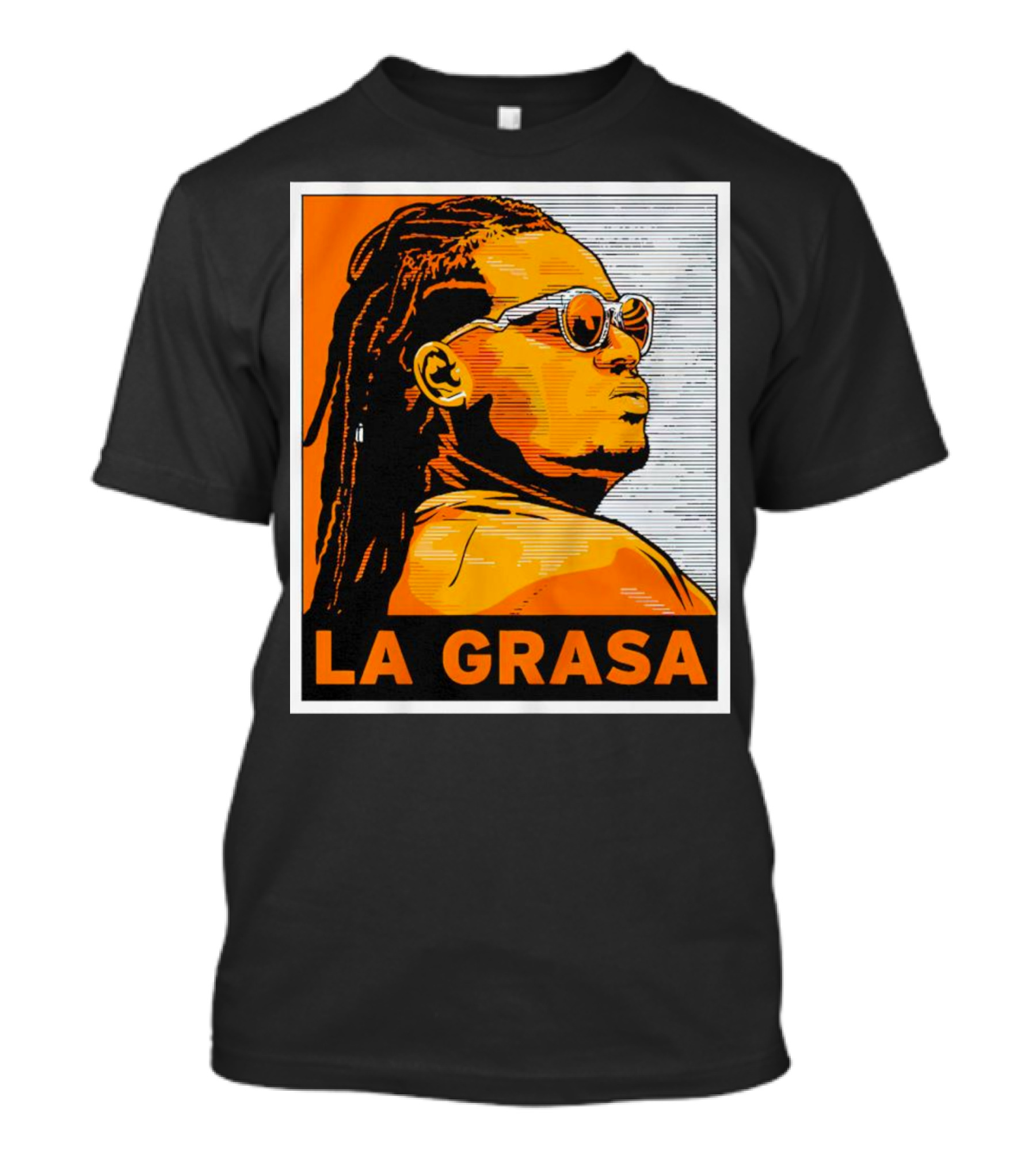 Framber Valdez La Grasa Houston Astros Orange Sunglasses T-Shirt