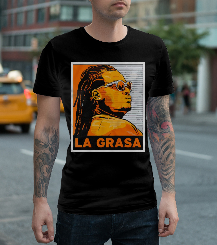 Framber Valdez La Grasa Houston Astros Orange Sunglasses T-Shirt