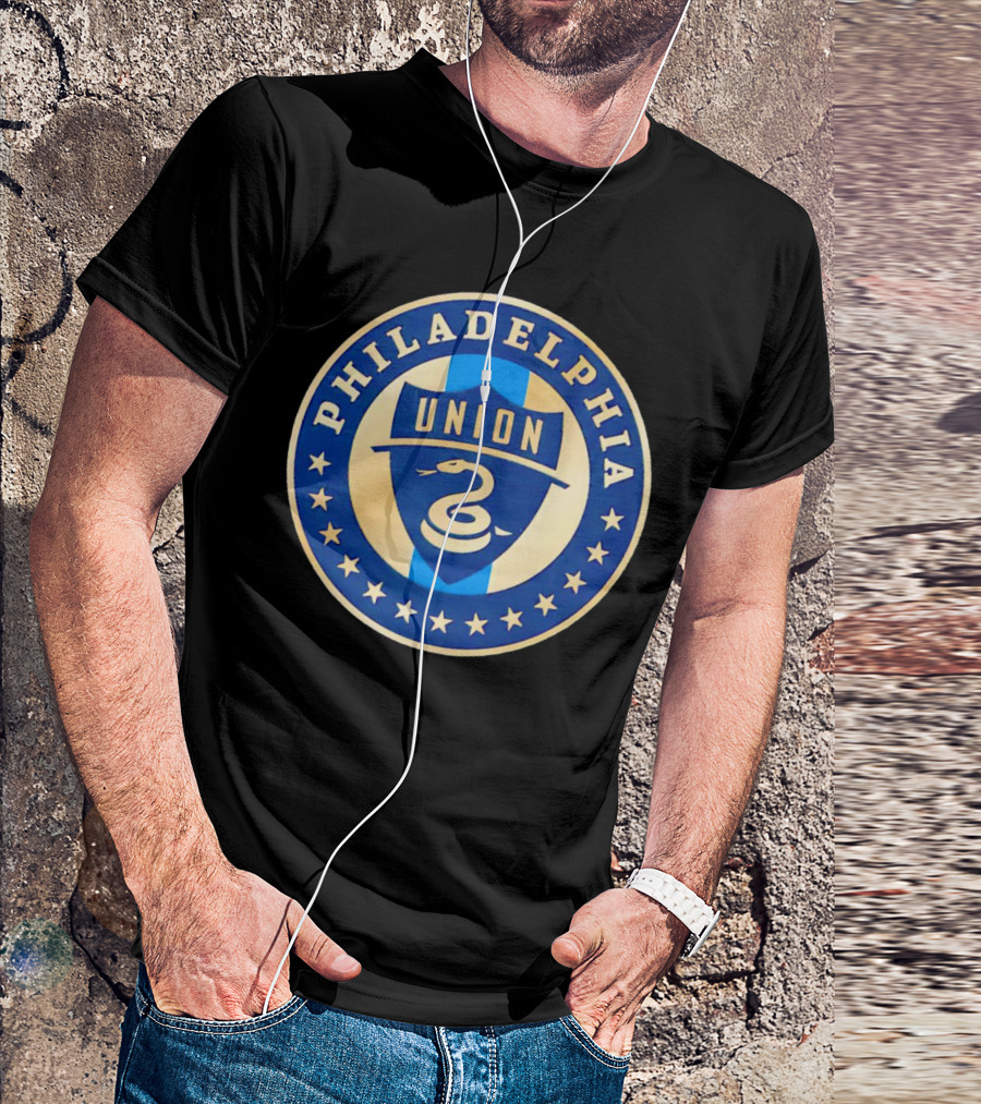 Philadelphia Union Soccer Team Emblem With Stars And Coiled Snake T-Shirt